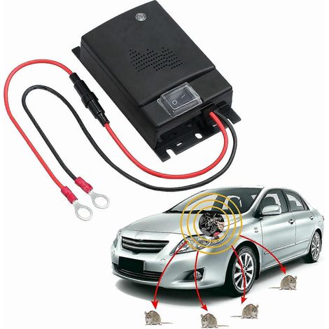 Ultraschall-Abwehrgerät für Mäuse, Ratten und Nagetiere, für Autos und Fahrzeuge: ein wirksames Mittel zur Schädlingsbekämpfung.