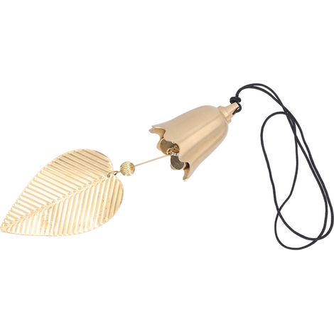 Carillons à Vent en Cuivre Patiné, Cloche Porte-Bonheur pour Décoration Balcon et Intérieur (1/5)