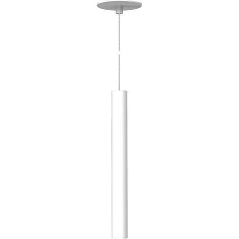 Suspension LED tubulaire Atmos Slim 6W CCT 2700K-4000K Tuya Smart Blanc mat - Encastrable ou en saillie - Beneito & Faure