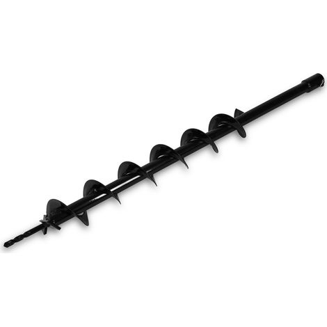 Trivella a scoppio punta elicoidale Ø80mm lunghezza 800mm attacco 20mm giardino EBERTH (1/4)