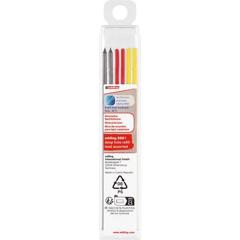edding 4-8881-6999 8881 Refill Assorted Lead Set, 6 Piece EDD488816999 (1/2)