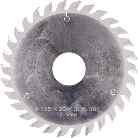 Lame de scie en alliage pour bois 30 dents coupe verticale défonceuse rainurage 125x30x3.5‑30T (1/5)