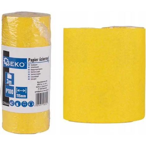 Papel de lija - rollo 115mm x 3m P100 (100)