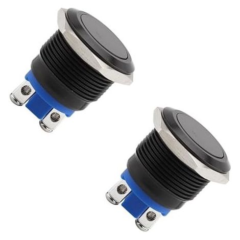 Runder Startknopf, Momenttaster, wasserdichter 22-mm-Kfz-Knopf, Metallschalter (1/5)