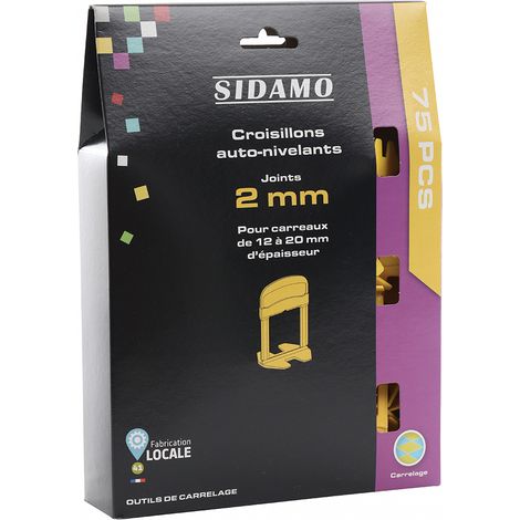 SELBSTNIVELLIERENDES KREUZGELENK 2 MM HOCH 12 BIS 20 MM SIDAMO 75 STÜCK - 11255314