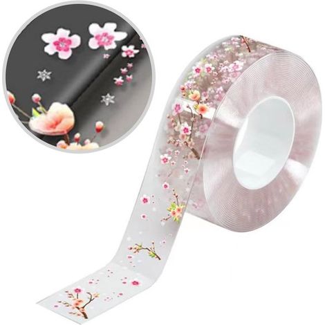 Eckdichtungsband (1 Rolle) 4,2 cm × 3 m Transparent und zuschneidbar Pfirsichzweigmuster Dichtungsband für Badezimmer, Küchen, Haushalte und Werk (1/5)