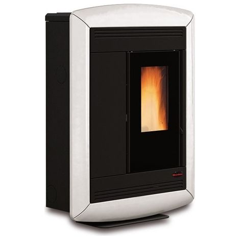 Extraflame – Poêle à granulés canalisable extra plat 11 kW – Ventilation frontale – Évacuation des fumées arrière/supérieure/latérale – Classe A+ (1/4)