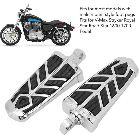 Cale-pieds Motorcycle Rotatif Style Airflow pour V-Max/Stryker/Royal Star/Road Star 1600/1700 - Pack 2 (1/5)