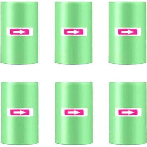 6 x 15er-Pack Müllbeutel – kleiner Müllbeutel fürs Auto, reißfest und flüssigkeitsdicht, 6er-Pack