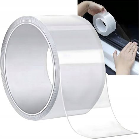 Cinta protectora resistente para umbrales de puertas de coche, transparente, gruesa, 50 mm x 5 m (1/5)