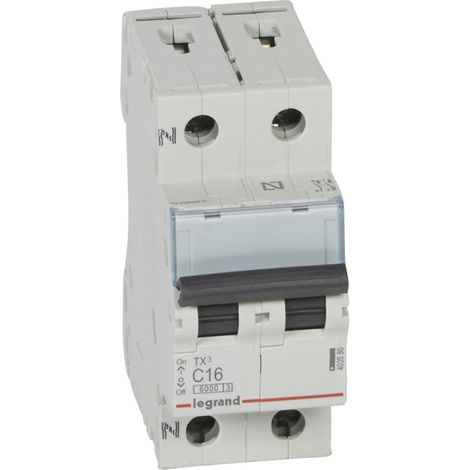 Interruptor magnetotérmico Legrand 403584 TX3 6KA C P+N 6A