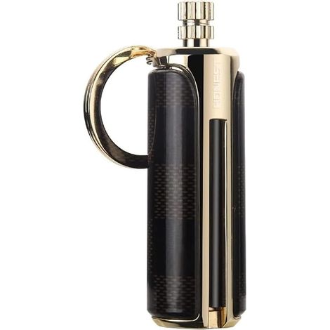 Briquet Porte Clef à Allumette Permanente, Allumette en MéTal éTanche Flint Match, Meilleures IdéEs de Cadeaux, Briquets Cool et éQuipement d'urgence pour Barbecue Camping (1/5)