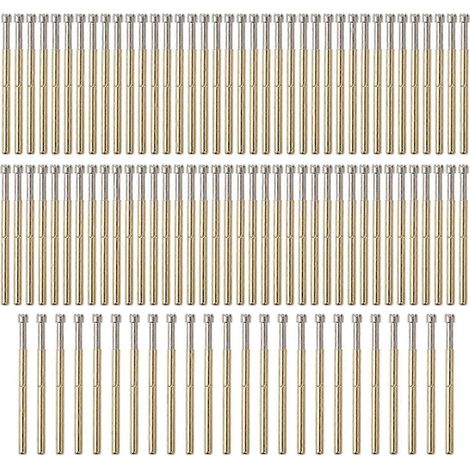 100 Stück Federprüfspitzen, Prüfkontaktstifte mit 9 Krallen, 2 mm, Industriebedarf P125‑H