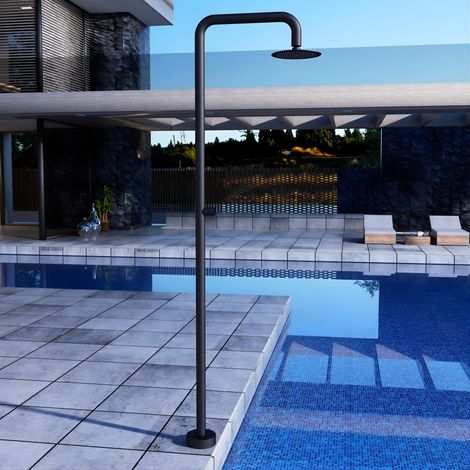 IMEX - ducha piscina exterior acero s.316 negro
