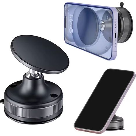 Support magnétique pour téléphone avec rotation à 360°.