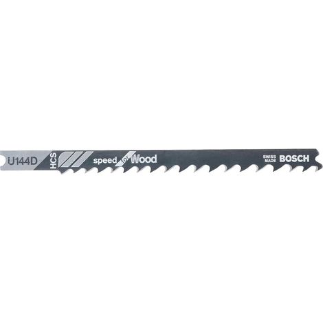 Lame de Scie Sauteuse U 144 D HCS, 4-5.2mm Pas, 100mm Longueur, Lot de 3 (1/5)