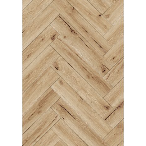 Mexen Buffalo panneaux vinyles chevrons 635 x 127 mm SPC 6,5 mm sous-couche 1,5 mm, 4 V-Fuga, Chêne - F1190-0635-127-505-4V1-01 (1/2)