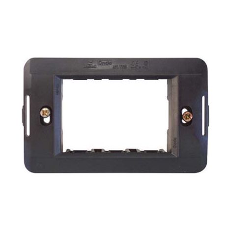 SUPPORTO FRUTTI ONDA MARLANVIL - PC NERO POSTI 3- 25 pezzi