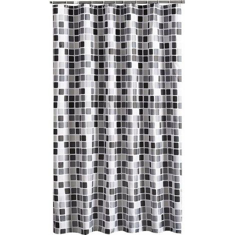 Duschvorhang 200 x 240 cm (L x H), schimmelhemmender, antibakterieller, wasserabweisender Duschvorhang mit weichem Polyestergewebe, Badvorhänge mit schönen Mustern für Badezimmer-WC
