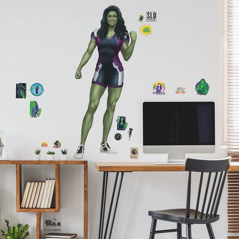 Stickers repositionnables - Marvel - She-Hulk - 52 cm x 128 cm (1/5)