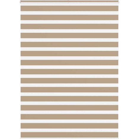 Doppelrollo Sandbraun 155x230 cm Stoffbreite 150,9 cm Polyester