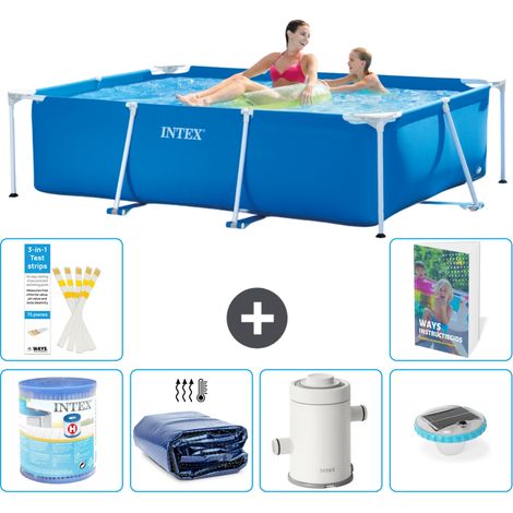 Intex Piscina con estructura Rectangular - 220x150x60 cm - 7-piezas  S101