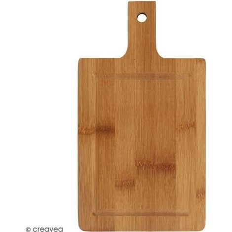 Planche à découper - Bambou - 25 x 14 cm - Huile naturelle - Style contemporain - Design