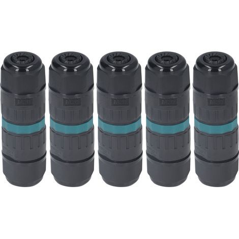 Connecteur étanche M20 3 broches 9-12mm, 5 pièces, accessoire de connexion rapide pour l'extérieur (1/5)