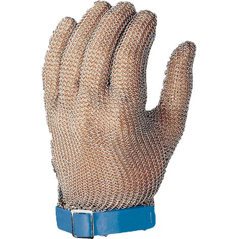 SIR SAFETY SYSTEM MACELLAIO Gant de protection anticoupure en acier gris Taille S-7