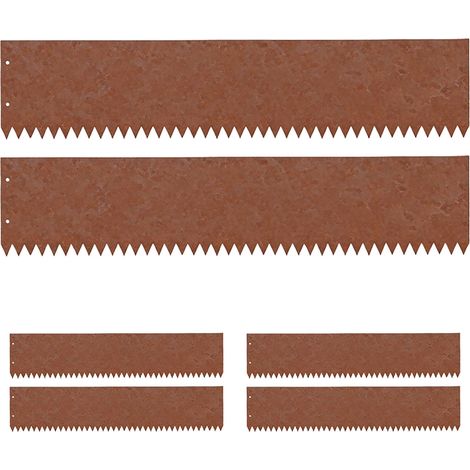 Rasenkanten aus Stahl - Rostoptik, flexible Gartenbegrenzung