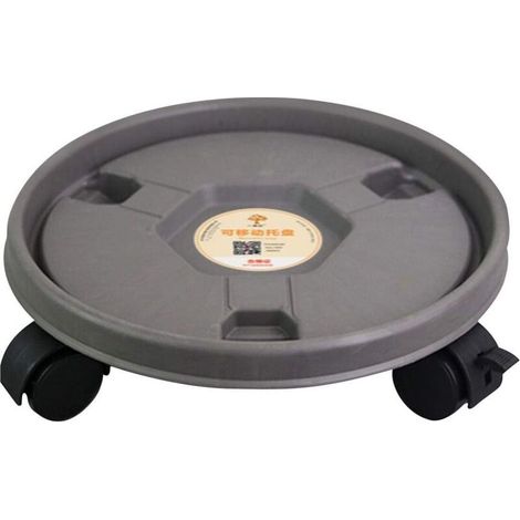 Support de plantes rond en pot sur roulettes, support de plantes mobile avec roues universelles pour intérieur et extérieur, maison, jardin (1/5)