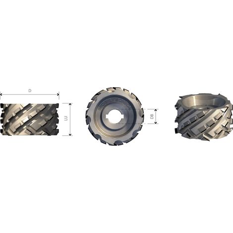 FRESE BORD AD ELICA IN DIAMANTE D125/150 PCD H4.5 MM ASS 54.9° - MOBILTECNICA  .2D125  LU34  Z3+3  ZTOT15  DB30  AX54,9°  SX  H4,5