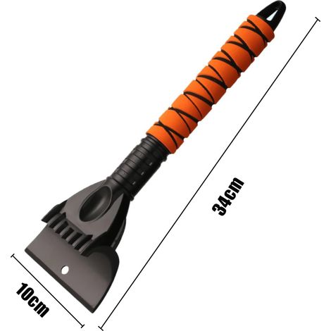 Eiskratzer fürs Auto, Winter-Windschutzscheibenkratzer, effizienter und sicherer Windschutzscheibenkratzer mit ergonomischem Schaumstoffgriff, langlebiges Auto-Zubehör (1/4)