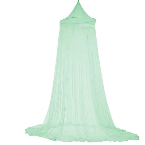 Lit Moustiquaire Lit à Baldaquin Rideaux en Dentelle Elégante Princesse Enfants Canopée Rideau pour Filles Chambre Literie(Green) (1/5)