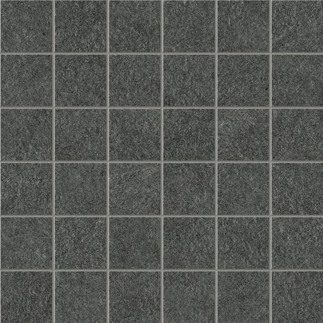 Mosaïque effet Pierre Quartzite Gris Carbone 4,8x4,8 Quadra 30x30x0,9 cm Mat Venturo - Sol et mur intérieur (vendu par carton de 0,9 m²) - RO'MA CARRELAGE