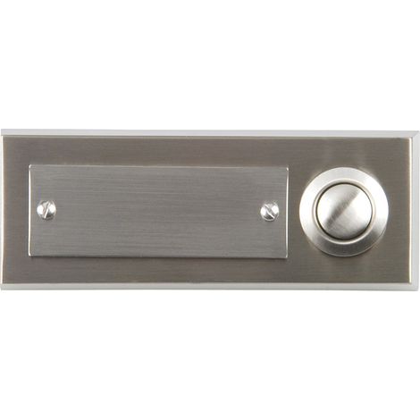 Unitec 41104 Bouton de sonnette simple en inox pour montage apparent