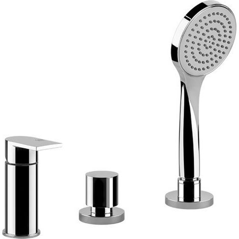 Gessi Emporio Via Manzoni Mélangeur bain douche 3 trous pour bec