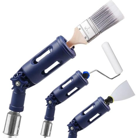 Rallonge Pinceau & Rouleau Multi-Angle, Porte-Brosse pour Poteau, Outil Long pour Murs et Plafonds