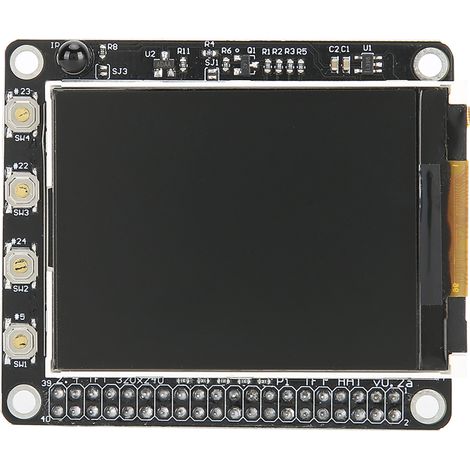 2,4-Zoll-TFT-LCD-Bildschirm für Raspberry Pi 4B und 3B, 320x240 Pixel Auflösung mit 6 Tasten (1/5)