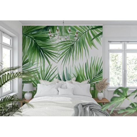 Papier Peint Tropical - Feuillage Exotique - 150 x 250 cm (1/2)