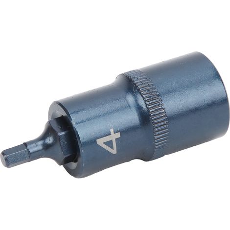Clé à douille hexagonale 1/2 po à interface carrée, outil à main en acier allié S2 bleui