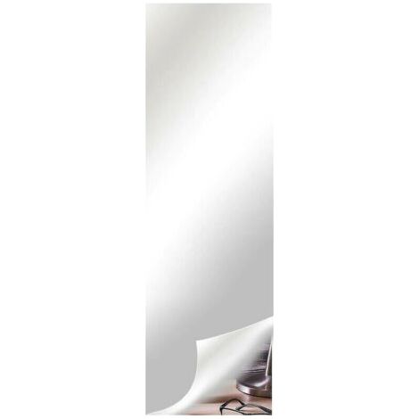 Tigrezy – Rouleau miroir flexible autocollant 50cm x 200cm – Décoration murale argent – Application facile sur surfaces lisses (1/3)