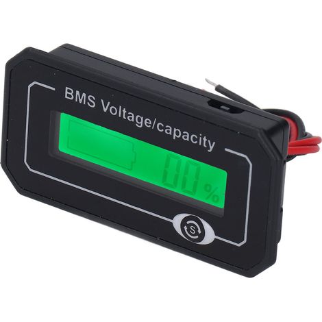 Voltmètre de batterie lithium 8-99,9V, indicateur numérique de tension et puissance, écran LED précis pour véhicules et systèmes solaires (1/5)