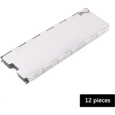 Plaque pare-vent pliable en alliage d'aluminium pour réchaud à gaz portable, avec goupille, pour la cuisine en camping en extérieur.