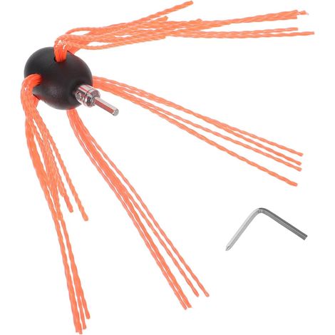 Kit de brosse cheminée et clé d'installation avec têtes en nylon fer (1/5)