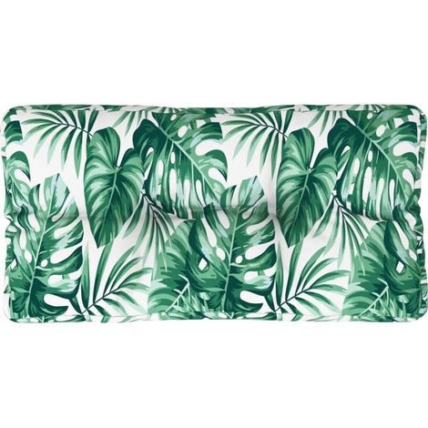 Maison Exclusive - Palettenkissen Blattmuster 70x40x12 cm Stoff
