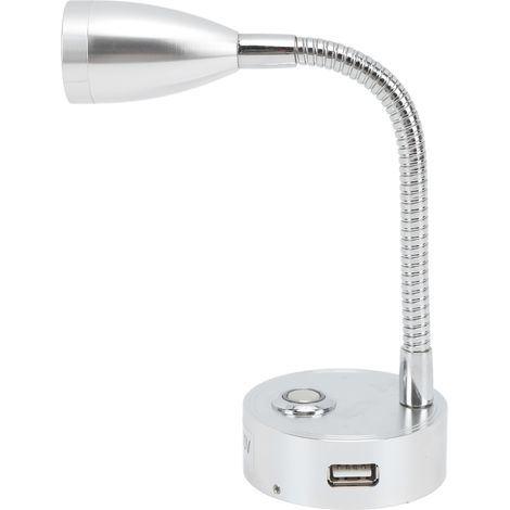 Lampe de lecture LED 10-30V DC haute luminosité température de couleur réglable pour camping-car camion bateau yacht argent (1/5)