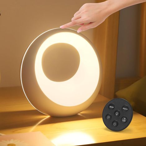 9 Modes & 6 couleurs RGB Veilleuse Enfant à avec Minuterie et Mémoire, Lampe de Chevet Tactile Dimmable, Lampe d'allaitement rechargeable USB, pour Chambre Bébé et adulte, Rendez vous (1/5)