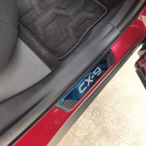 Seuil de porte pour Mazda CX-9 2020-2024 (taille unique, bleu) (1/5)