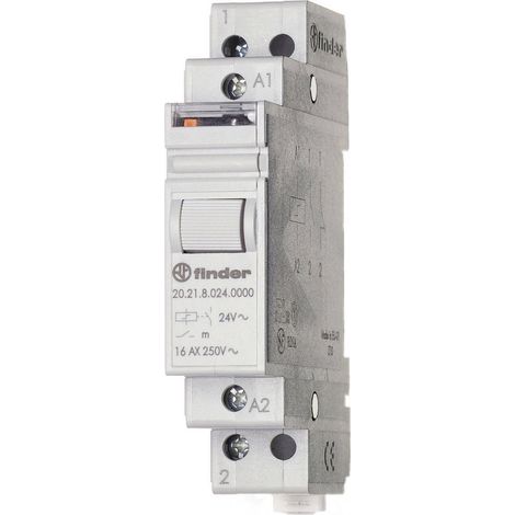 Stromstoß-Schalter Hutschiene Finder 20.21.9.012.4000 1 Schließer 12 V/DC 16 A 4000 VA 1 St.